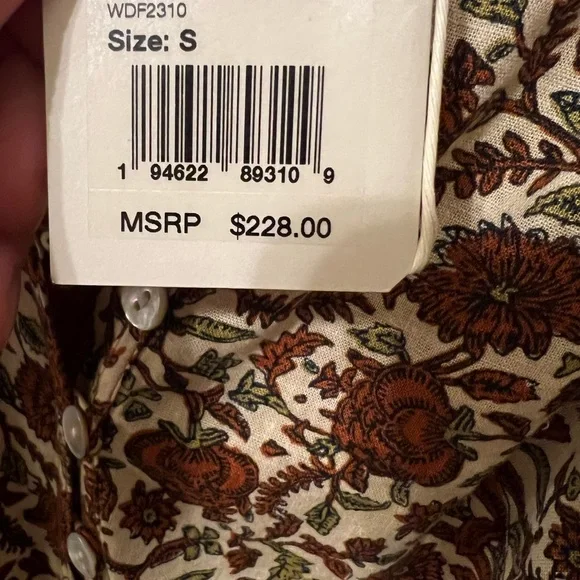 Faherty Patterned Maxi Dress - Picture 5 of 5